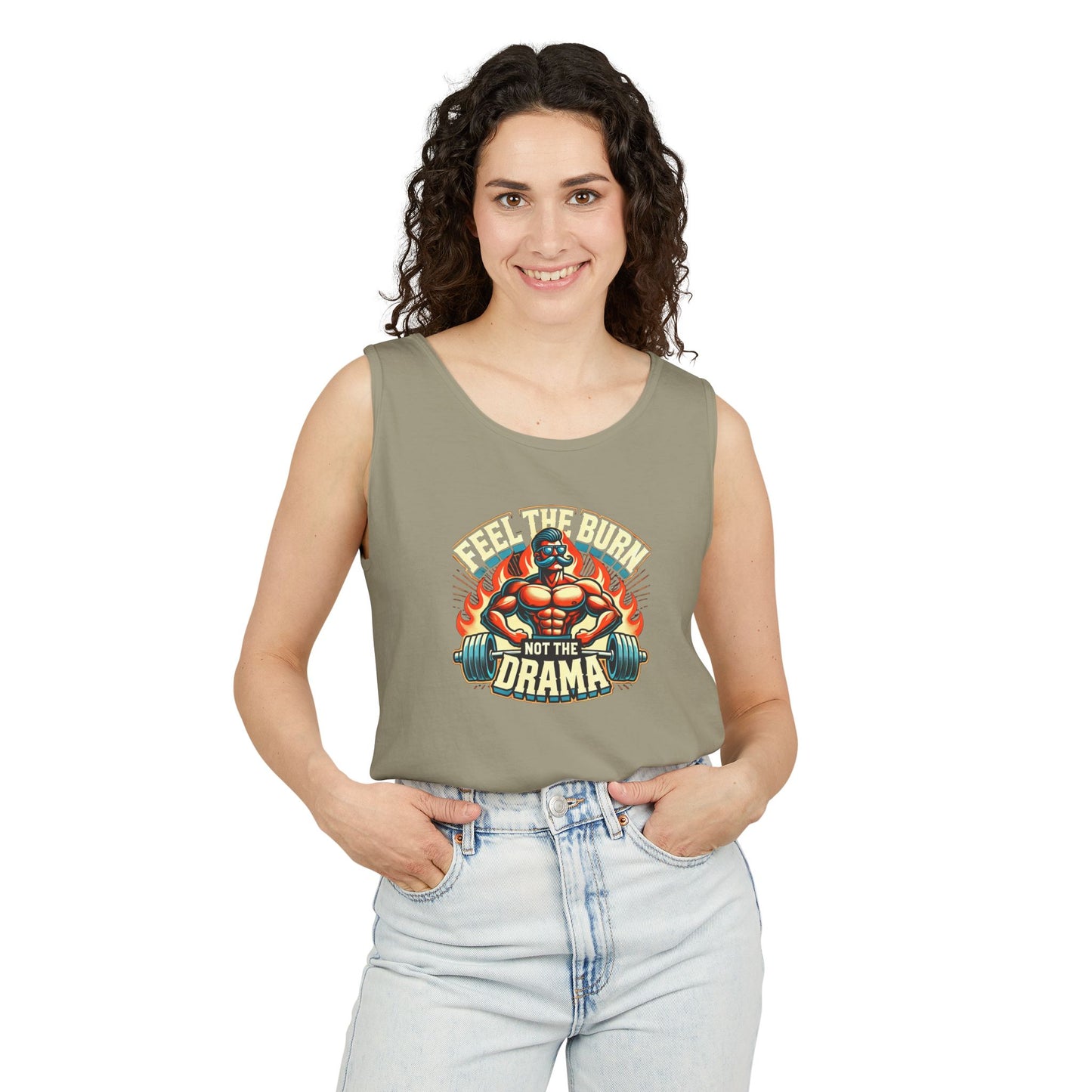 feel the burn not the drama Unisex Tank Top