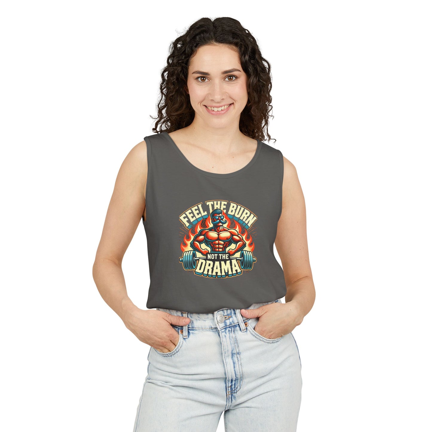 feel the burn not the drama Unisex Tank Top