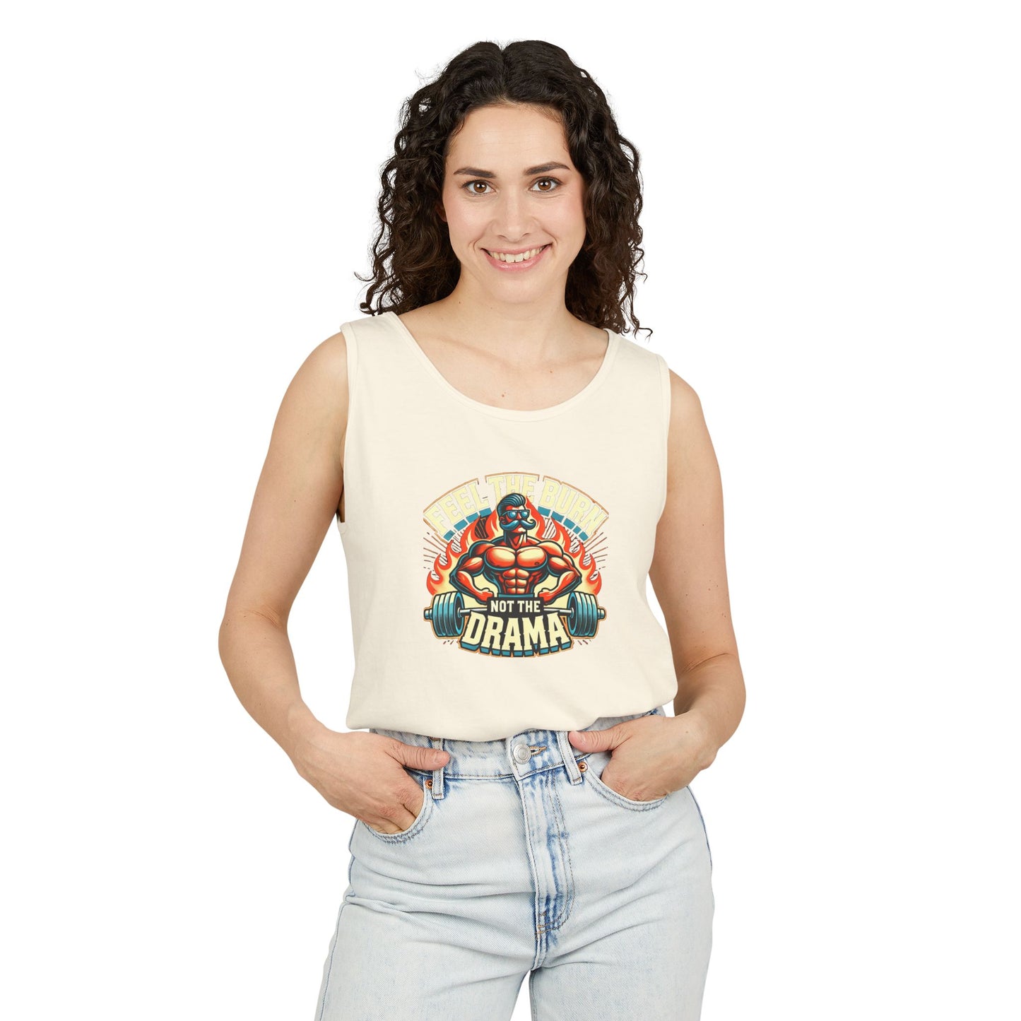 feel the burn not the drama Unisex Tank Top