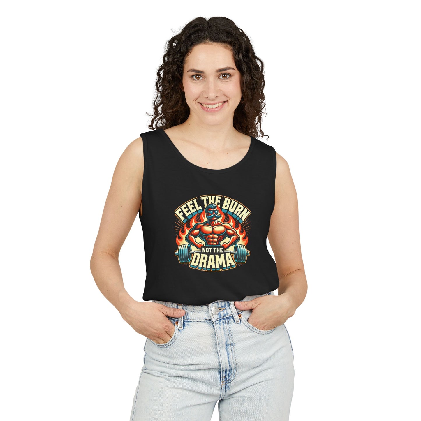 feel the burn not the drama Unisex Tank Top